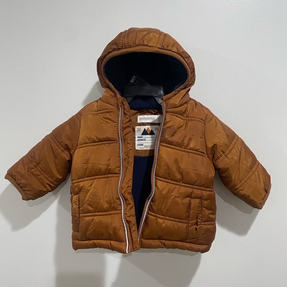 Orchestra Baby Hooded Puffer Jacket / Size 0 - 3 Months
